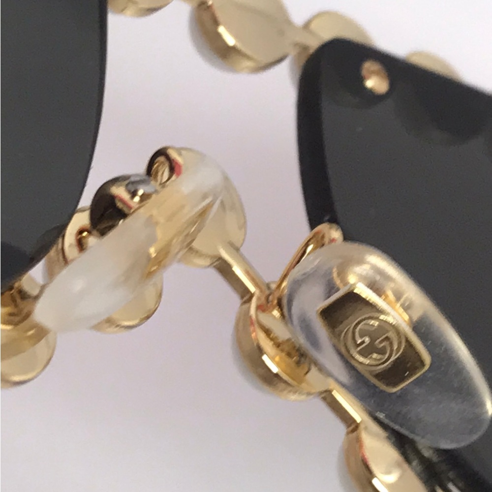 GUCCI HOLLYWOOD FOREVER GG0364S 004 GOLD WITH PEARL - Picture 11 of 17
